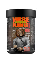 Wise King II supplement container featuring a lion character, promoting joint support and antioxidants for health.